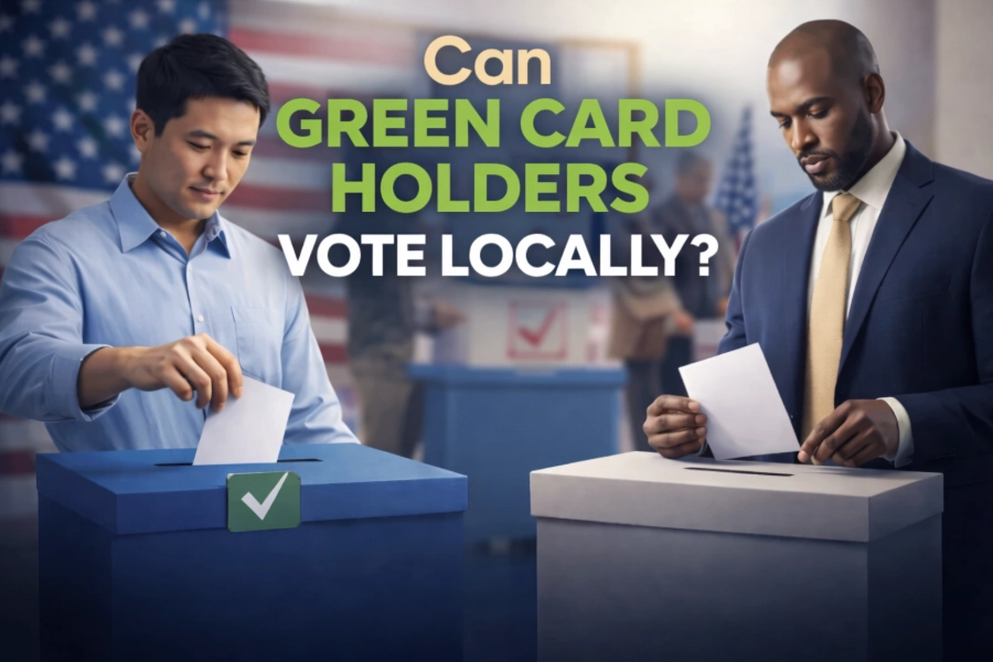 can green card holders vote locally
