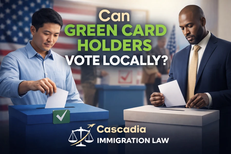 can green card holders vote locally